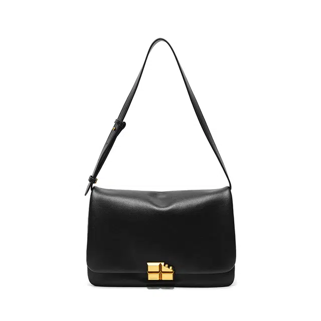 西木汀 奶酪布丁 小众品牌设计高级感简约百搭小方包 牛皮 腋下单肩包 女款 多色