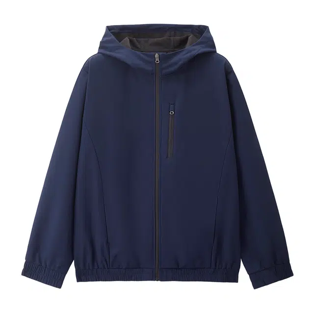 佐丹奴 复合摇粒绒多口袋连帽梭织软壳外套夹克 男款