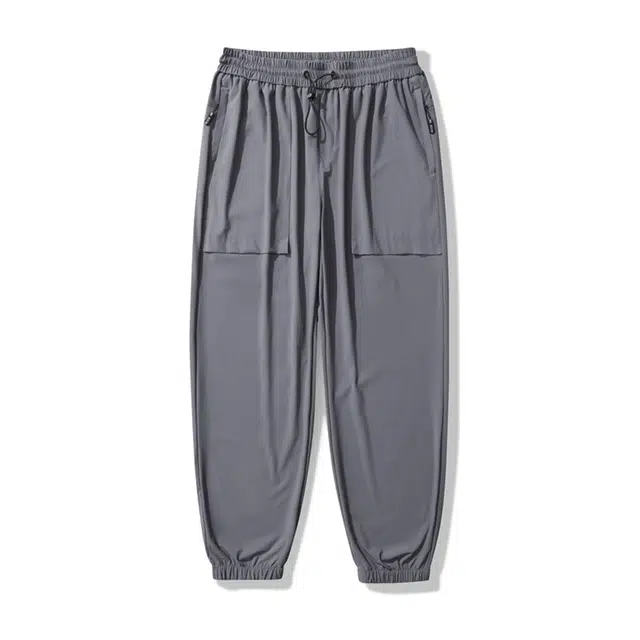 海尔斯 百搭潮流速干薄款透气宽松时尚简约休闲裤 男女同款