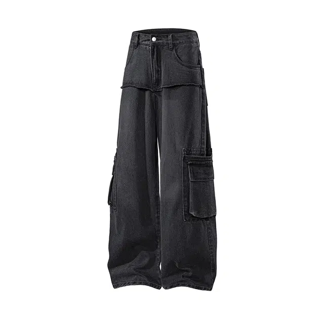 海尔斯 舒适百搭高街复古潮流水洗直筒牛仔裤 男款