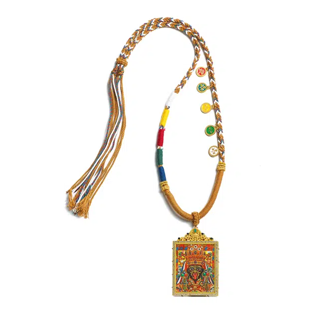 【福星高照交旺运】 睦珦 招财进宝 扎基拉姆唐卡诸事顺利 平安喜乐新中式 飞黄腾达福禄吉祥小众#好运 合金 项链 男女同款情侣款