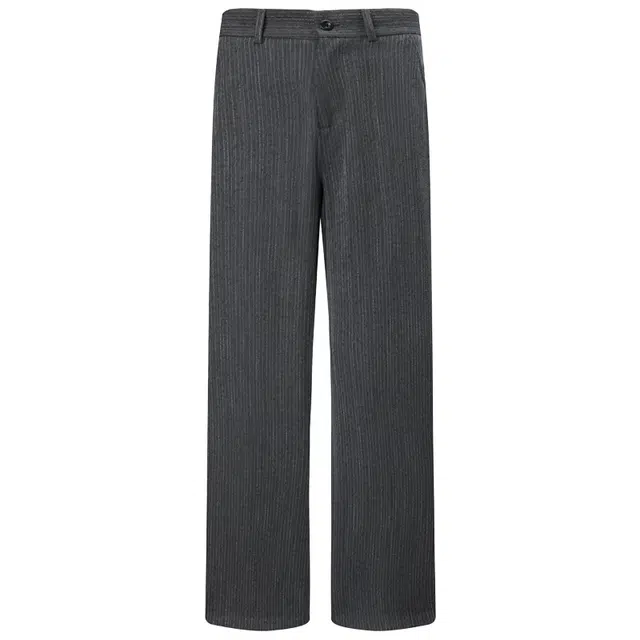 米素力 垂顺条纹老钱风简约中腰休闲裤 男女同款