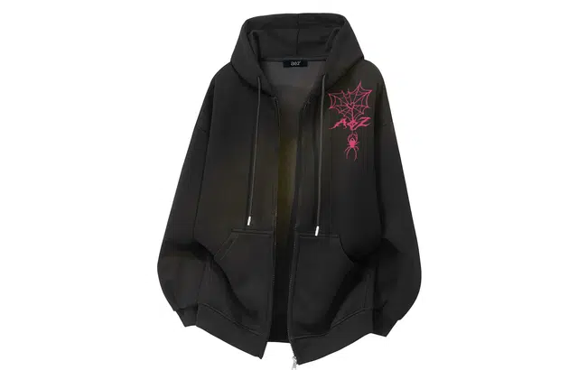 a02 Spider Print Hoodie