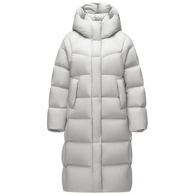 坦博尔 坦博尔冬季泡芙长款连帽蓬松舒适面包服耐脏外套羽绒服 女款