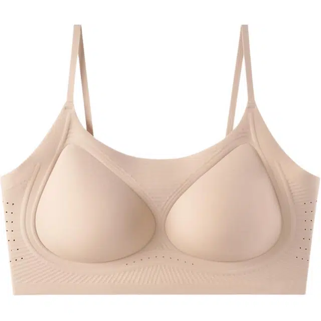 秀黛 吊带无痕女士胸罩美背聚拢运动文胸一体式背心内衣 女款