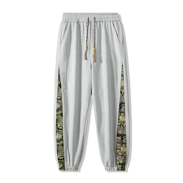 海尔斯 休闲潮流复古束脚刺绣宽松工装裤 男款