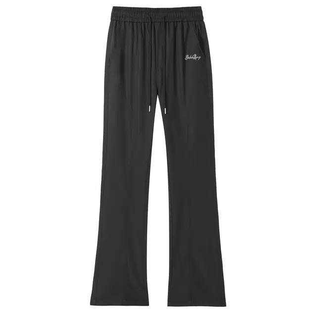 【微喇版型显高显瘦】布客行 美式高街防风防泼水纯色褶皱直筒松紧腰系带简约工装百搭长裤机能风户外宽松大码运动休闲裤 男女同款