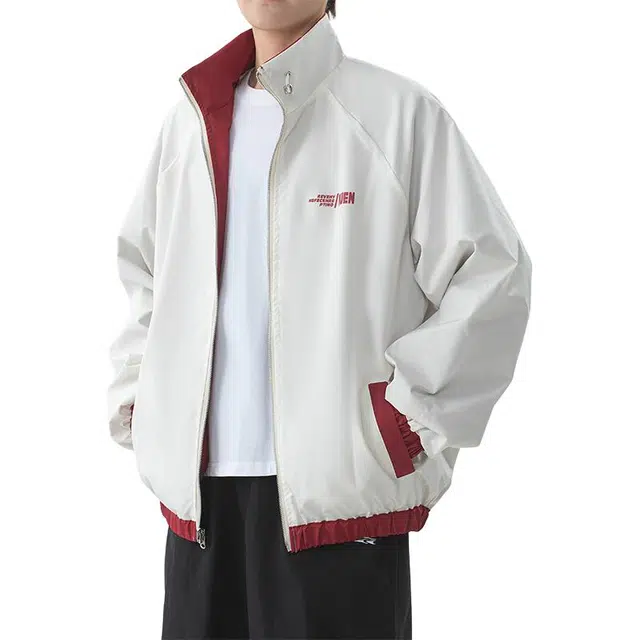 冈哉 美式复古宽松休闲个性简约舒适青春流行减龄日常通勤长袖夹克 男女同款