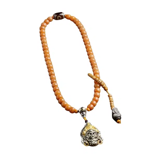 宣华意 【珍藏级】手持风化原籽文玩念佛珠 国潮民族风时尚复古典雅高端 招财貔貅藏式#好运 金刚菩提 手串 男女同款情侣款