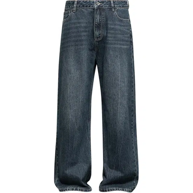 海尔斯 休闲美式宽松直筒舒适百搭牛仔裤 男款