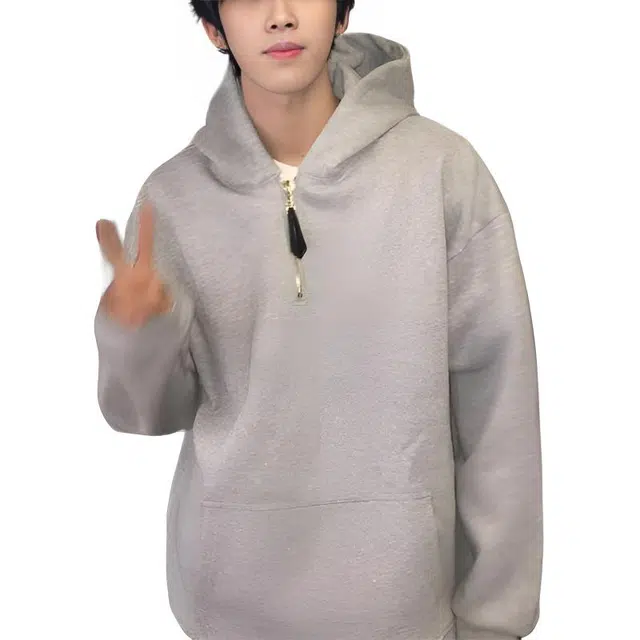 黑马漫画 半拉链硬挺连帽上衣男款秋季潮牌高级感卫衣 男女同款