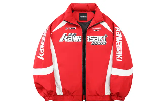 Kawasaki Retro Motorcycle Down Jacket