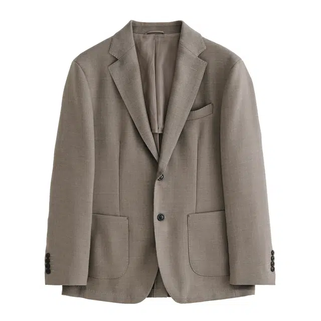 丹宁哲学 儒雅绅士系列 羊毛混纺面料简约时尚西装 男款