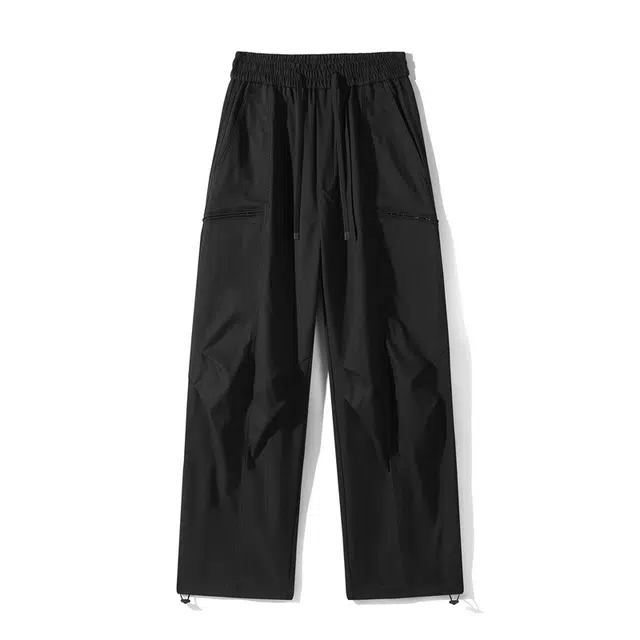 海尔斯 时尚防风简约舒适百搭系带休闲裤 男女同款