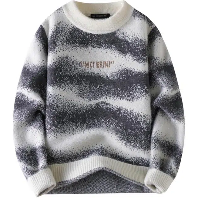 马员外 秋冬款学生保暖衣潮牌加厚针织衫 男款