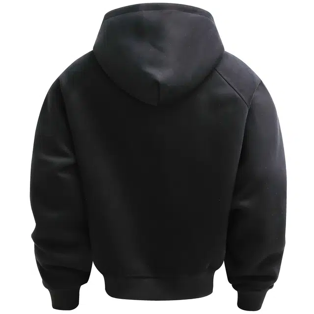 吾皇猫 重磅重工廓形结构设计美式复古高街简约百搭春秋基础款学院风宽松休闲外舒适透气高级感早秋季长袖套头连帽卫衣 男女同款