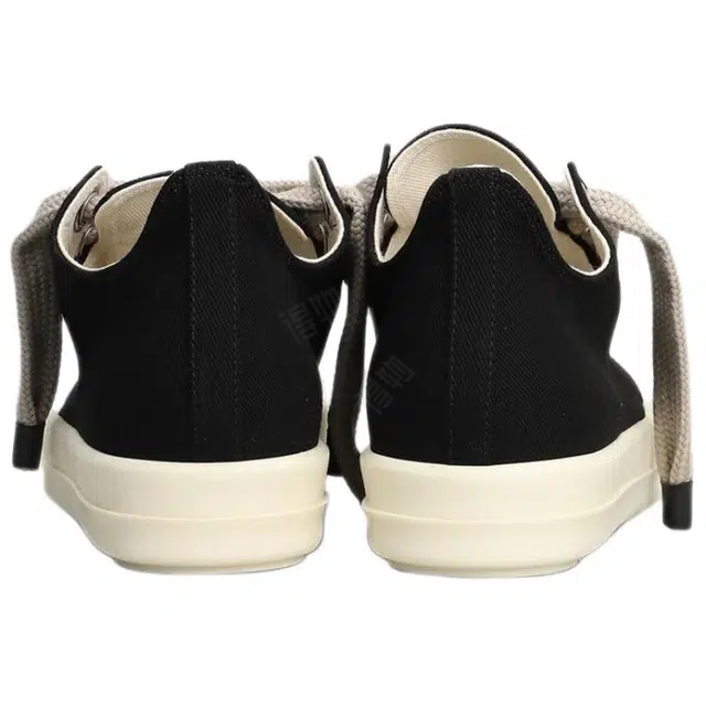 Rick Owens DRKSHDW Low Canvas Sneakers Black