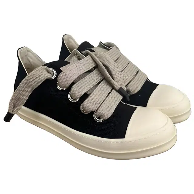 Rick Owens DRKSHDW Low Canvas Sneakers Black
