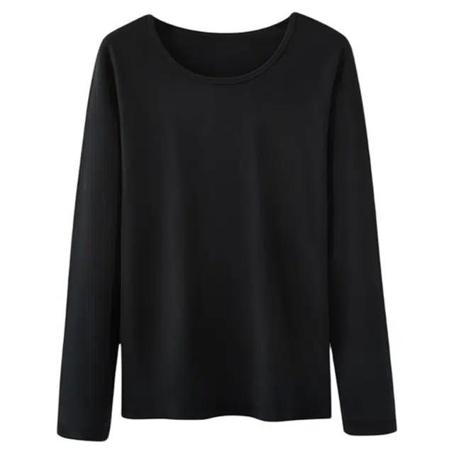 潞优野 简约舒适百搭女士纯棉圆领秋衣秋裤轻薄打底衫秋冬季保暖套装 女款