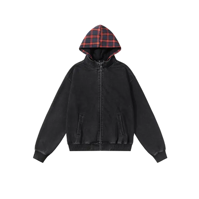 奇迹街区 美式复古连帽潮牌嘻哈宽松百搭外套套头卫衣 男女同款