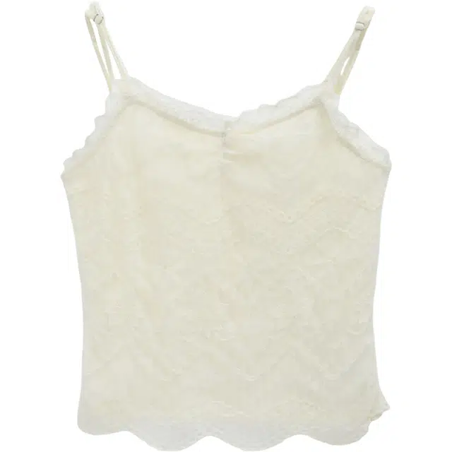 谜秀 修身内搭双层设计法式吊带 女款