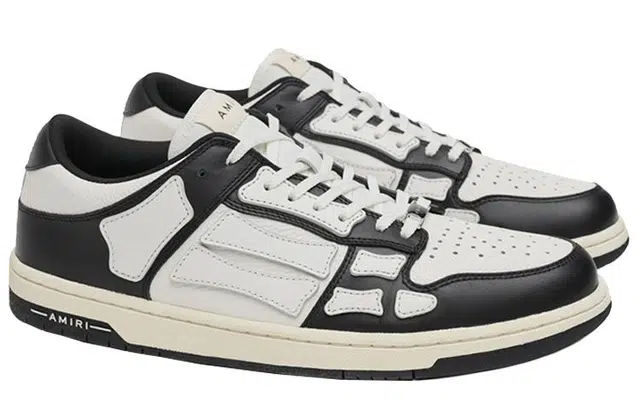 AMIRI Skel-Top Low Black White