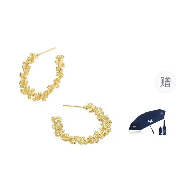 Agatha Clover Series Hoop Earrings