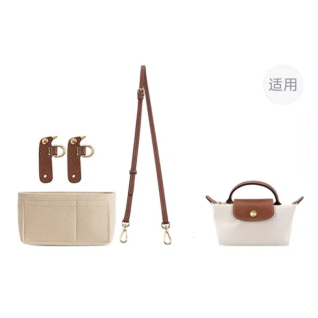 Longchamp Le Pliage17 Strap Organizer Graphite Gray