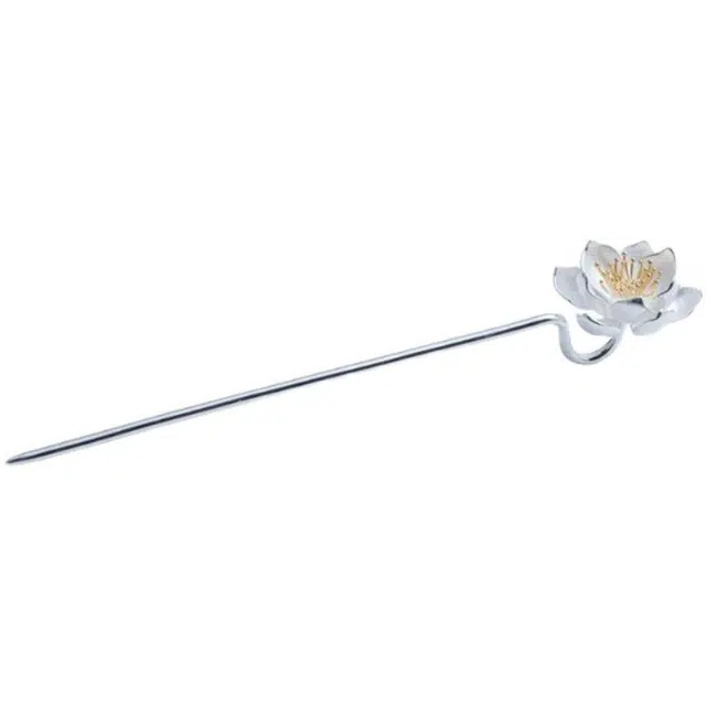 聆听花开 新中式贵气荷花高级感古风新中式 合金 发簪 女款