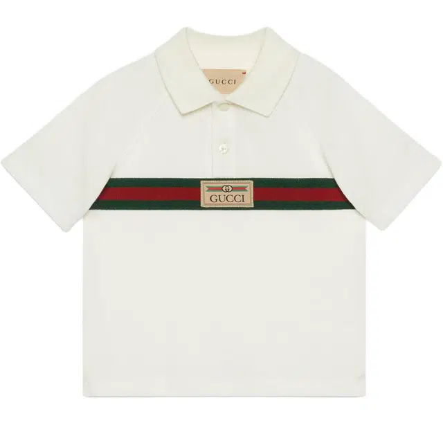 GUCCI Kids Polo Ivory