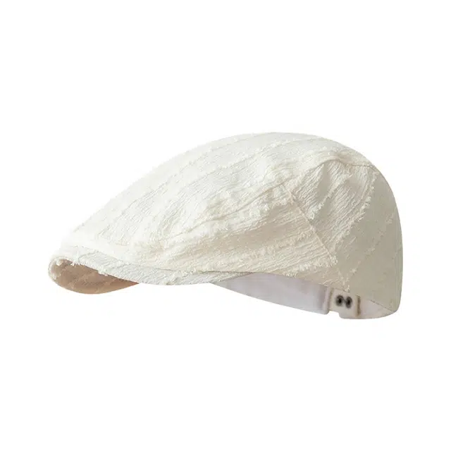 浪莎 日韩小众设计毛边简约纯色时尚百搭显脸小文艺 聚酯纤维 贝雷帽 男女同款情侣款