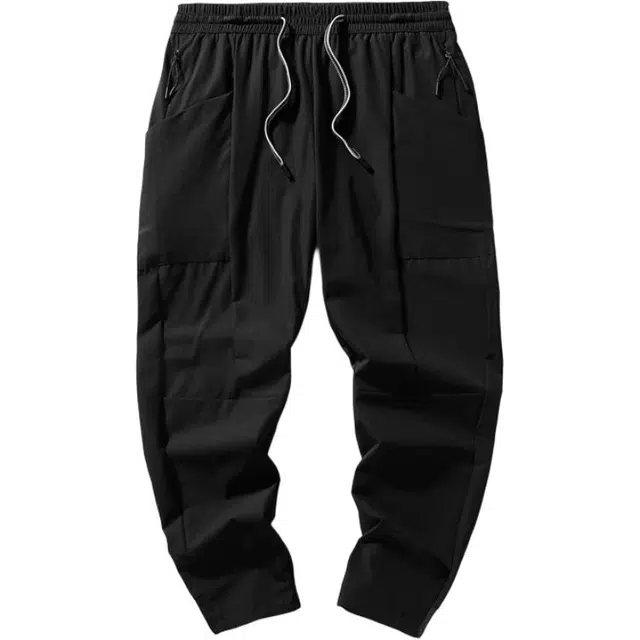 海尔斯 冰丝裤速干裤松紧薄款四面弹运动宽松休闲裤 男款