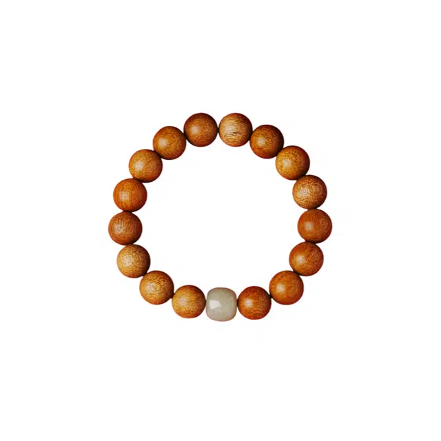 茂琼 中式国潮小众设计感古风木质文玩冷门文玩转运珠复古风时尚百搭潮流高级精致优雅气质文玩盘玩念珠佛珠#好运 楠木 手串 男款