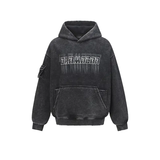 奇迹街区 美式潮牌复古连帽嘻哈宽松百搭外套情侣卫衣 男女同款