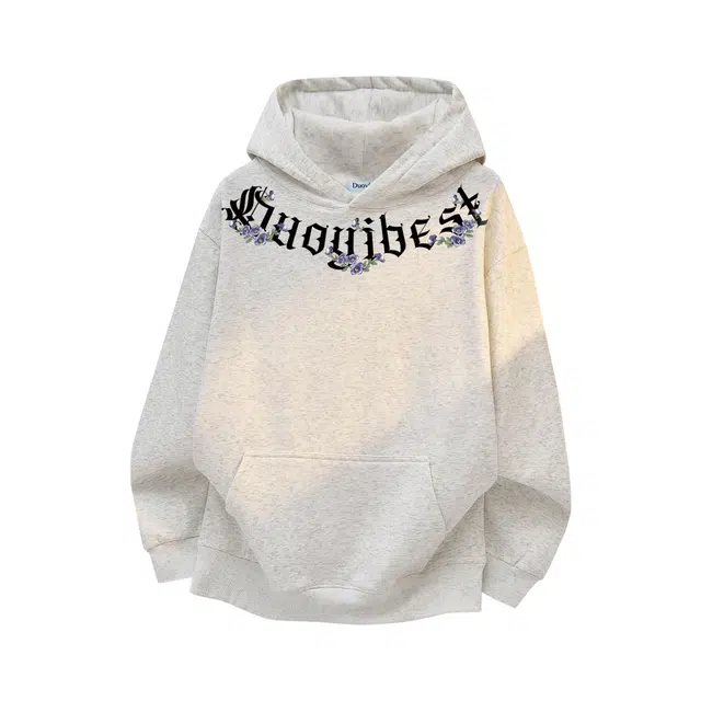 Duoyi Logo Print Hoodie