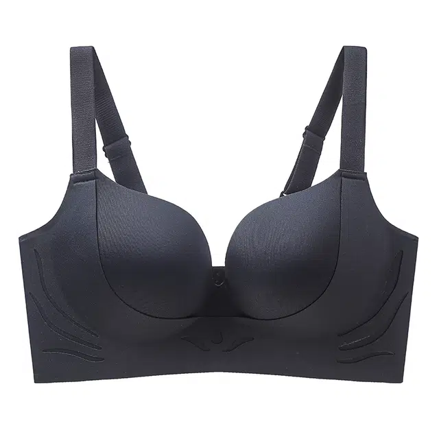 图兰朵 无痕透气无钢圈大码内衣大胸显小聚拢上托防下垂收副乳舒适亲肤文胸 女款