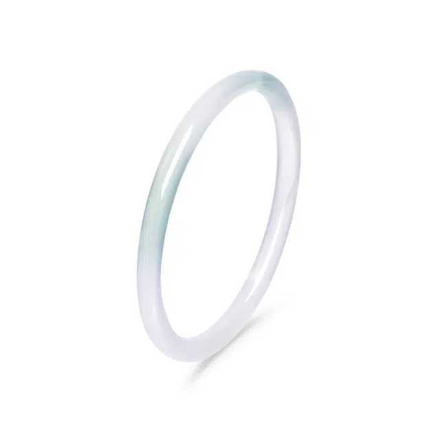 老凤祥 烟雨行舟 新中式国风温柔气质优雅小众日常百搭设计感高级感 玉髓 手镯 女款