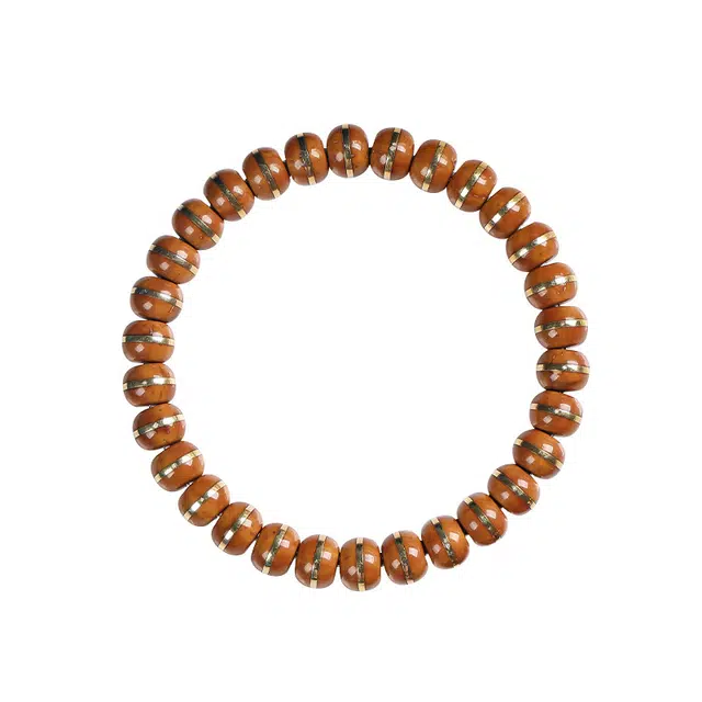 聆听花开 国潮招财纳福睿程 金腰带镶嵌一线天单圈绕指柔文玩盘玩手饰高级感#好运 紫金鼠 手串 男女同款情侣款