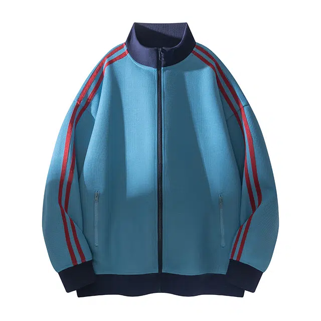 海尔斯 复古美式条纹宽松立领百搭时尚简约卫衣 男款