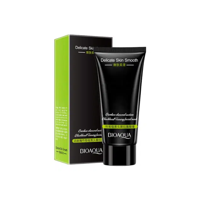 泊泉雅竹炭去黑头撕拉鼻膜 收缩毛孔洁净祛黑头粉刺面膜膏