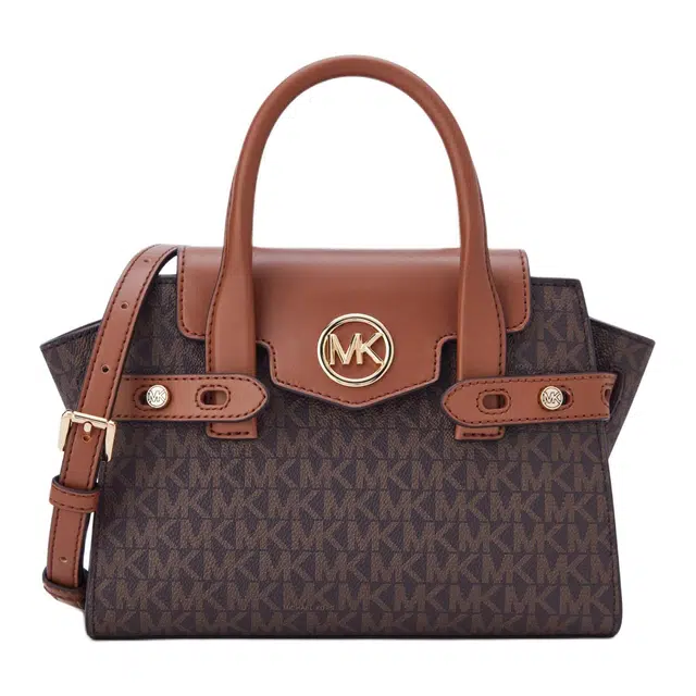 Michael Kors Carmen Small Chain Tote Dark Brown Acorn