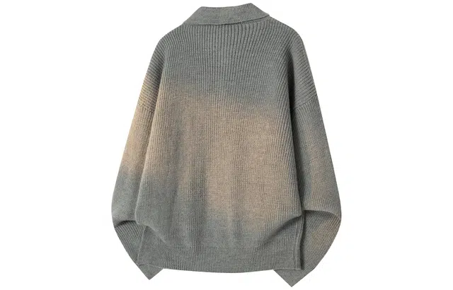 西行纪 美式复古学院风基础款简约纯色休闲宽松慵懒风日常通勤柔软舒适透气保暖无性别主义单排扣长袖开衫翻领针织毛衣 男女同款