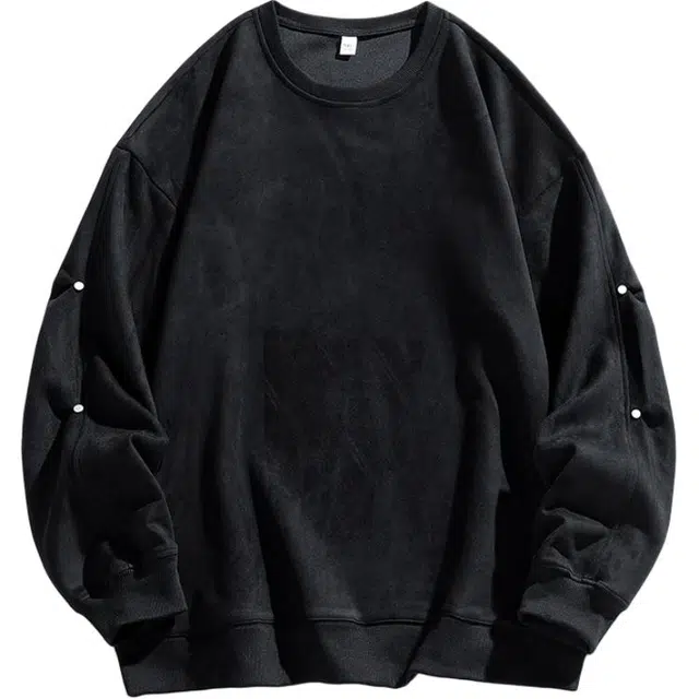 海尔斯 圆领宽松百搭时尚简约卫衣 男女同款