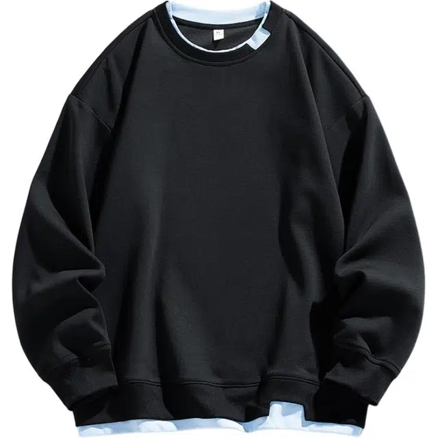 海尔斯 休闲圆领宽松百搭时尚简约卫衣 男款