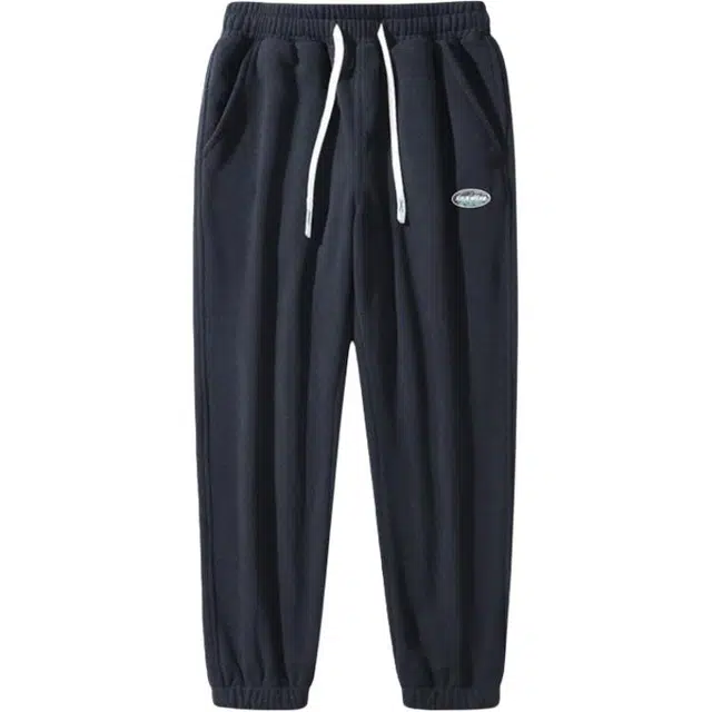 海尔斯 肥佬束脚摇粒绒加厚宽松卫裤休闲裤 男款