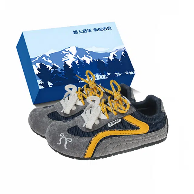 小鹿米利 百搭复古德训鞋子厚底休闲 低帮 板鞋 女