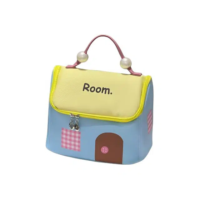 巨晶多巴胺房子化妆包大容量多功能手提防水旅行便携洗漱包 防尘