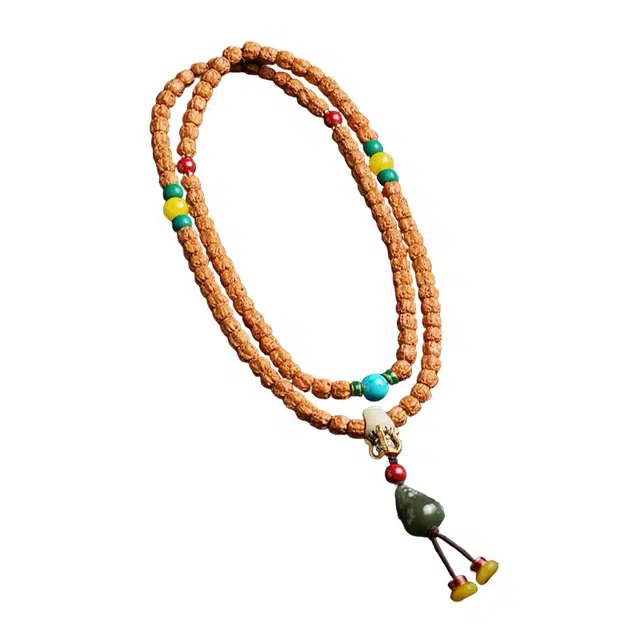 宣华意 精品佛手原籽五爪金龙藏切三日红佛念珠 新中式优雅时尚文玩招财貔貅配饰 多圈叠戴好运 金刚菩提 手串 男女同款情侣款