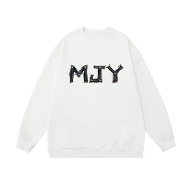 棉基因 早秋高街时尚潮牌简约国潮少年感创意潮男青少年复古男装减龄感通勤高级感韩系穿搭女士基础款无帽打底衫慵懒风圆领卫衣 男女同款