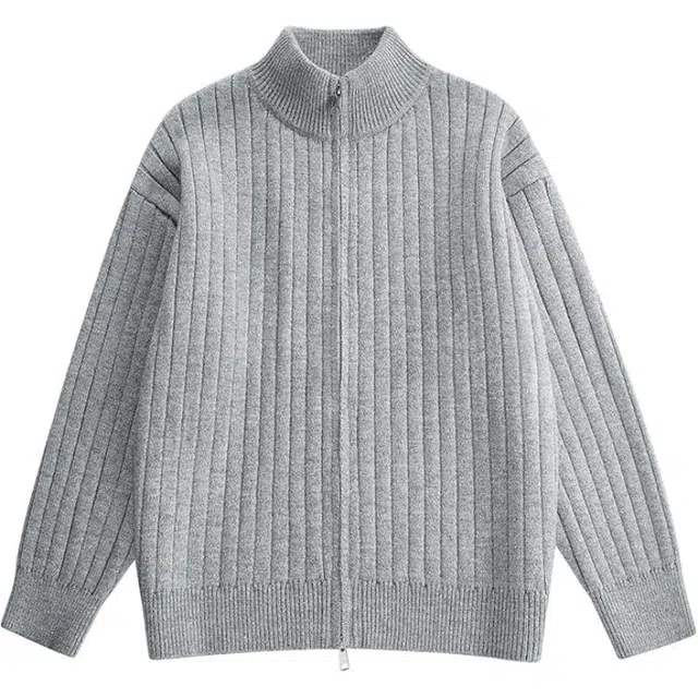 马员外 秋冬男士外套上衣毛衣高品质可外穿慵懒风针织打底套头宽松夹克 男款